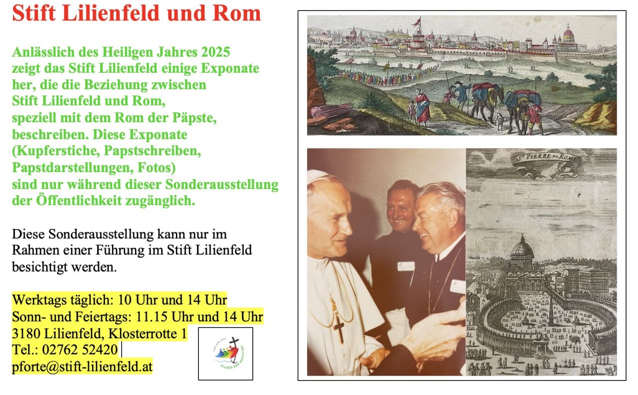 Stift Lilienfeld und Rom, Informationen zur Ausstellung